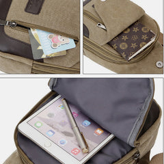 Canvas Sling Bag for Men - Outdoor Travel & Camping Chest Day Pack