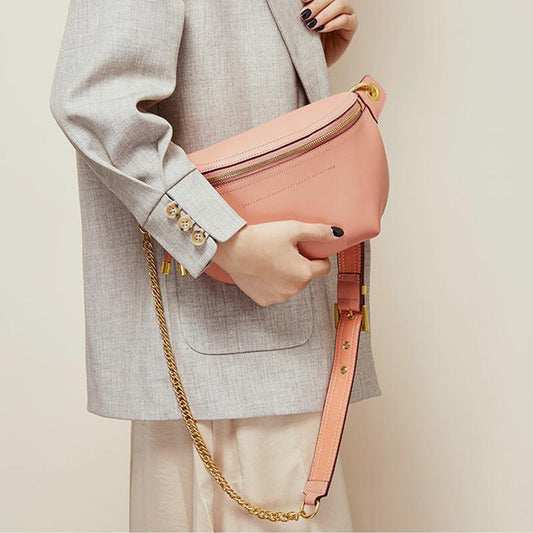 Genuine Leather Large Capacity Crossbody & Waist Bag for Women – Stylish & Versatile - VOTVO