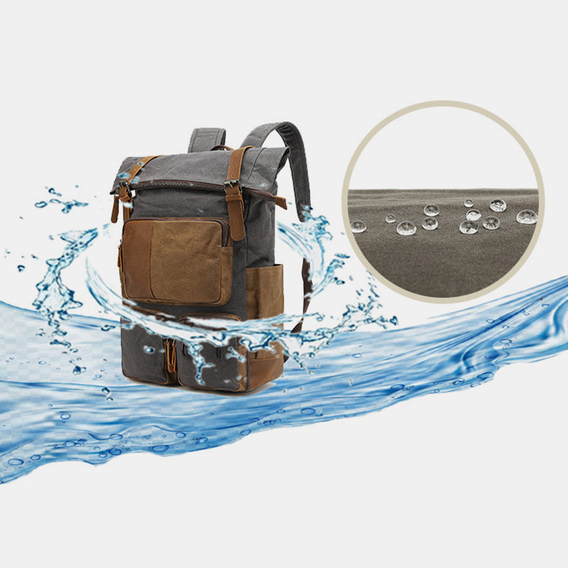 Vintage Canvas Backpack | Travel Laptop Backpack for Men & Women | School & College Backpack