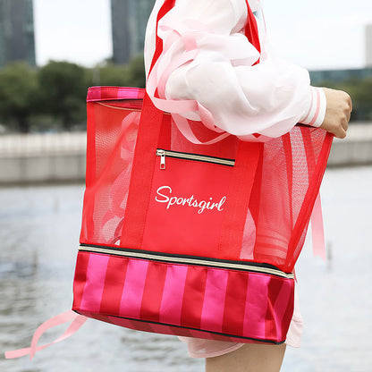 Leisure Beach Bag for Women – Travel & Fitness Nylon Shoulder Bag