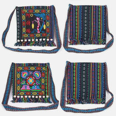 Folk Custom Shoulder Bag for Women – Vintage Embroidery Canvas Crossbody Bag
